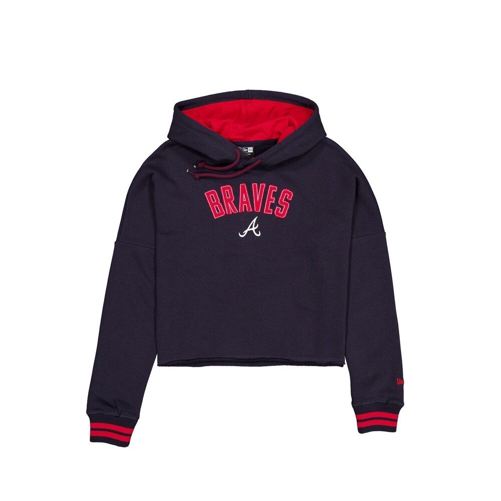 New Era Atlanta Braves Sport Night Navy Women's Hoodie - Size M